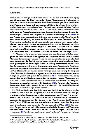 Vorschauseite 3: Feministische Perspektiven in der deutschsprachigen Medizinethik: eine Bestandsaufnahme und drei Thesen