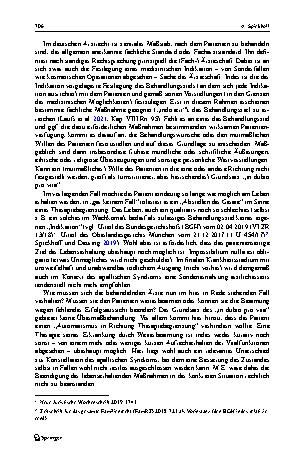 Vorschauseite 2: Kommentar II zum Fall: „Eine Patientenverfügung brauche ich nicht, ich will nicht abgeschaltet werden“