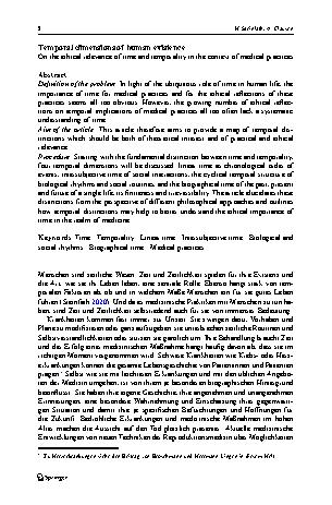 Vorschauseite 2: Zeitdimensionen des menschlichen Lebens
