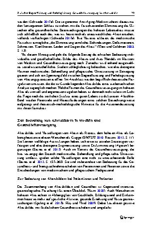 Vorschauseite 3: Zwischen Bagatellisierung und Pathologisierung: Gesundheitsversorgung im Alter und die Zeitstruktur guten Lebens