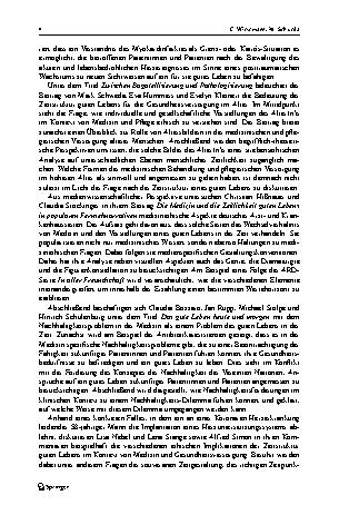 Vorschauseite 4: Medizin und die Zeitstruktur guten Lebens