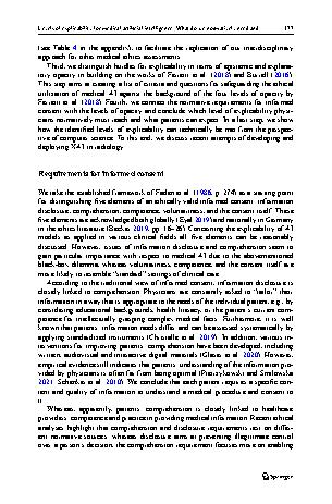 Vorschauseite 5: Levels of explicability for medical artificial intelligence: What do we normatively need and what can we technically reach?