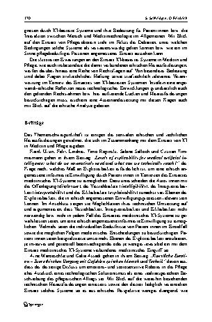 Vorschauseite 2: Künstliche Intelligenz in Medizin und Pflege