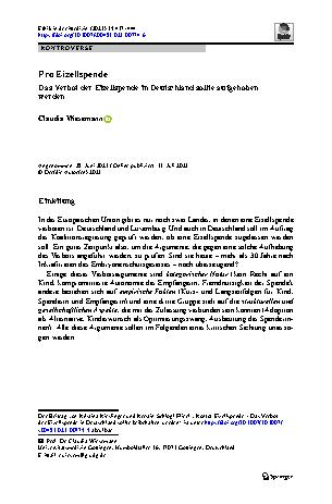 Vorschauseite 1: Pro Eizellspende