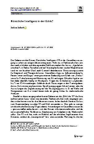 Vorschauseite 1: Künstliche Intelligenz in der Ethik?