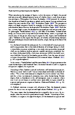 Vorschauseite 5: Post-mortem dignity between piety and professionalism. Plea for a moment of silence in everyday clinical practice