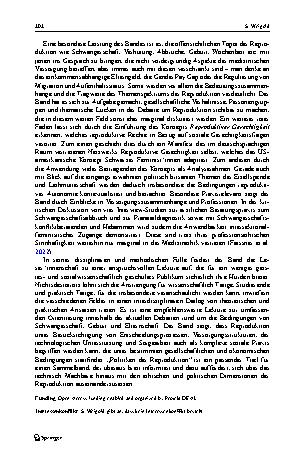 Vorschauseite 2: Marie Fröhlich, Ronja Schütz, Katharina Wolf (Hrsg) (2022) Politiken der Reproduktion. Umkämpfte Forschungsperspektiven und Praxisfelder.