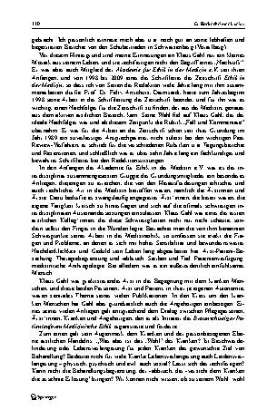 Vorschauseite 2: Prof. Dr. Klaus Gahl (1937–2023)