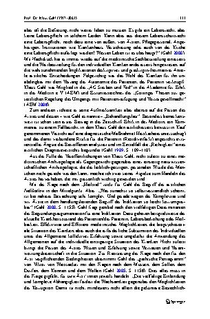 Vorschauseite 3: Prof. Dr. Klaus Gahl (1937–2023)