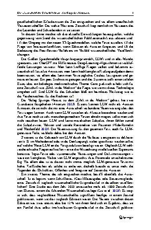 Vorschauseite 3: Die wissenschaftliche Zeitschrift heute: eine Frage des Vertrauens