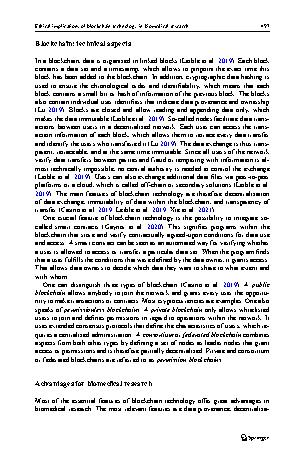 Vorschauseite 5: Ethical implications of blockchain technology in biomedical research
