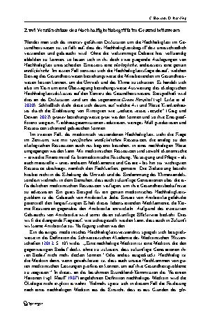Vorschauseite 2: Tragen Mitarbeitende im Gesundheitswesen eine besondere Verantwortung für ökologische Nachhaltigkeit? – Contra
