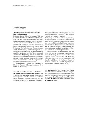 Vorschauseite 1: Mitteilungen