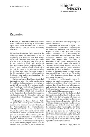 Vorschauseite 1: Rezension