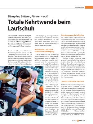 Vorschauseite 1: Totale Kehrtwende beim Laufschuh