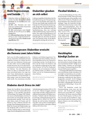 Vorschauseite 1: Diabetiker glauben an sich selbst