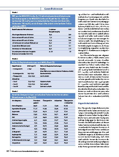 Vorschauseite 4: Arzneimitteltherapie zur Primärprävention kardiovaskulärer Erkrankungen bei adipösen Patienten