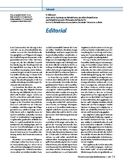 Vorschauseite 1: Editorial