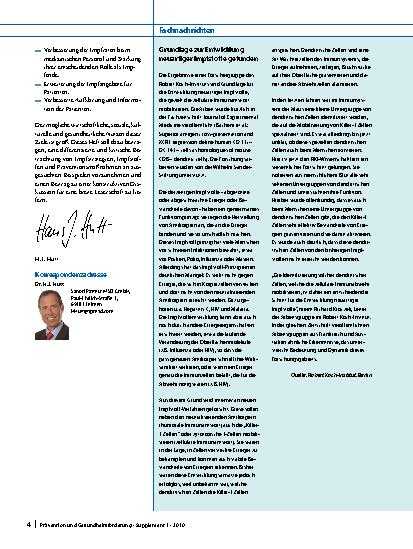 Vorschauseite 2: Konzertierter Einsatz von Niedergelassenen, Betriebsärzten und Patienten