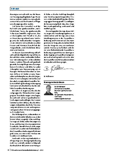 Vorschauseite 2: Gesundheitskompetenz – Aufbauen auf einem starken Fundament