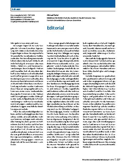 Vorschauseite 1: Editorial
