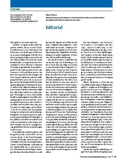 Vorschauseite 1: Editorial