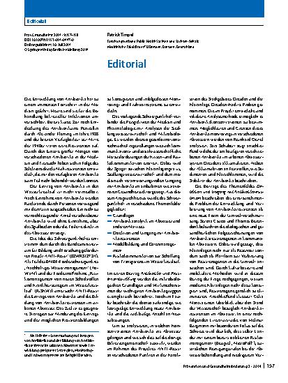 Vorschauseite 1: Editorial