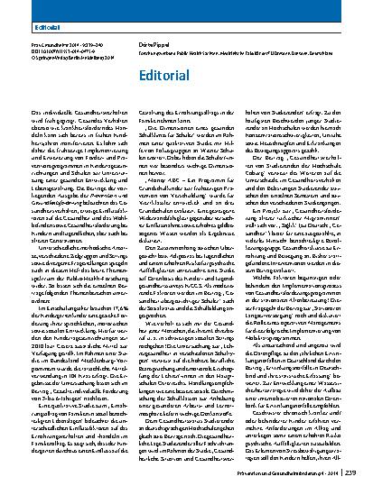 Vorschauseite 1: Editorial