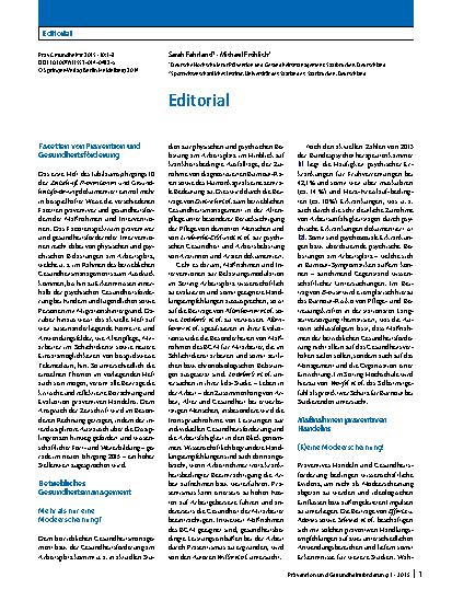Vorschauseite 1: Editorial