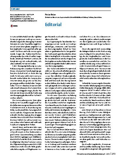 Vorschauseite 1: Editorial