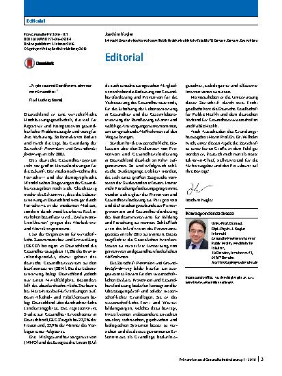 Vorschauseite 1: Editorial