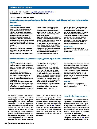 Vorschauseite 3: Aktive Gefährdungsvermeidung bei psychischer Belastung
