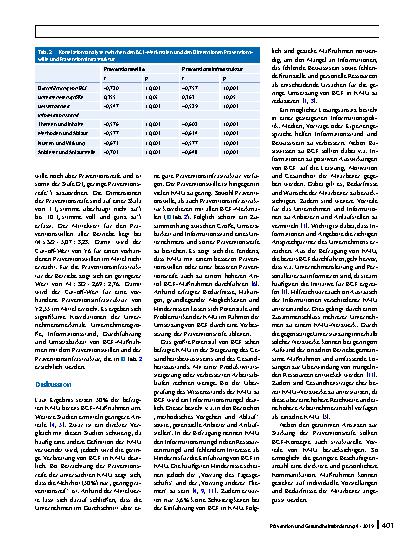 Vorschauseite 4: Präventionsreife in kleinen und mittleren Unternehmen