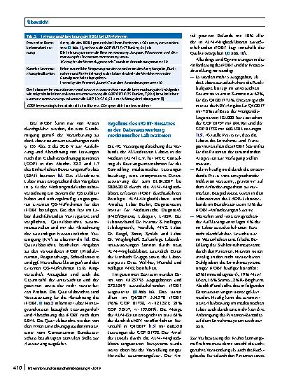 Vorschauseite 4: Prävention von Darmkrebserkrankungen