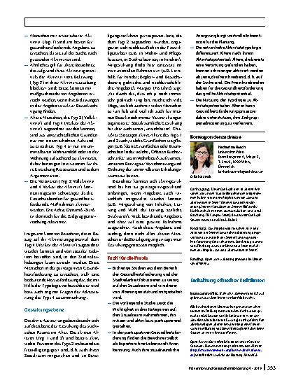 Vorschauseite 5: Sozialraum und Altern: Aktivitätspotentiale von Älteren in der Gesundheitsförderung