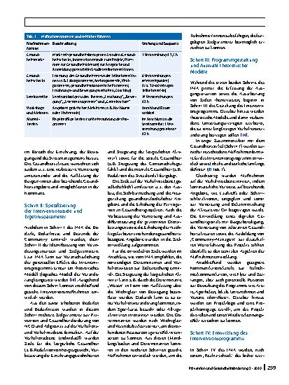 Vorschauseite 4: Entwicklung des Lebensstilprogramms „Gemeinsam Gesund“