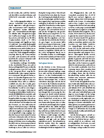 Vorschauseite 6: Betrachtung der Pandemie Phase 3 – „mitigation“ – vom Endpunkt Hospitalisation her