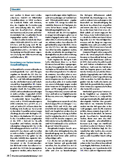Vorschauseite 4: Partner*innen-Benachrichtigung als Präventionsmaßnahme bei STI in Deutschland