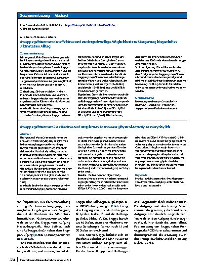 Vorschauseite 3: #treppegehtimmer: die effektive und niedrigschwellige Möglichkeit zur Steigerung körperlicher Aktivität im Alltag
