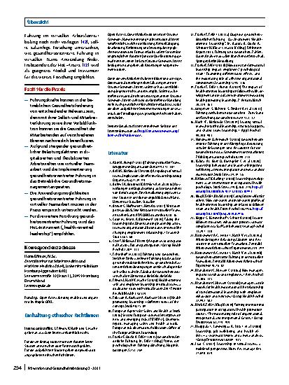 Vorschauseite 6: Gesundheitsförderung in virtueller Teamarbeit durch gesundheitsorientierte Führung