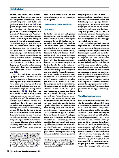 Vorschauseite 2: Gesundheitsbewusstsein und Gesundheitskompetenz von Menschen mit Behinderung