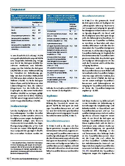 Vorschauseite 4: Gesundheitsbewusstsein und Gesundheitskompetenz von Menschen mit Behinderung