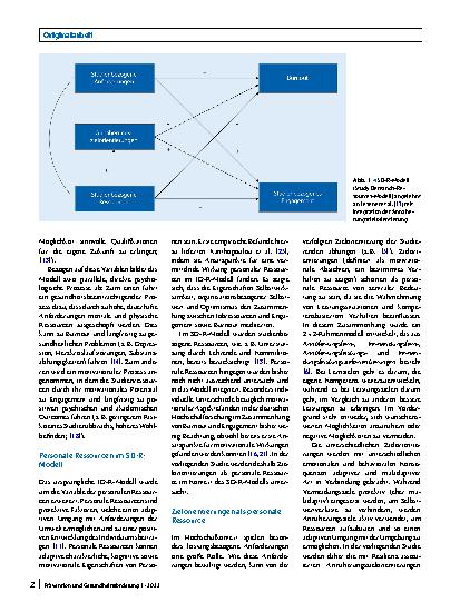 Vorschauseite 2: Zielorientierung, Burnout und Engagement im Hochschulkontext: Integration von Zielorientierung in das Study Demands-Resources-Modell