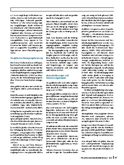 Vorschauseite 4: Potenziale der Bewegungsförderung älterer Menschen im hausärztlichen Setting – eine explorative Interviewstudie mit Allgemeinmedizinern