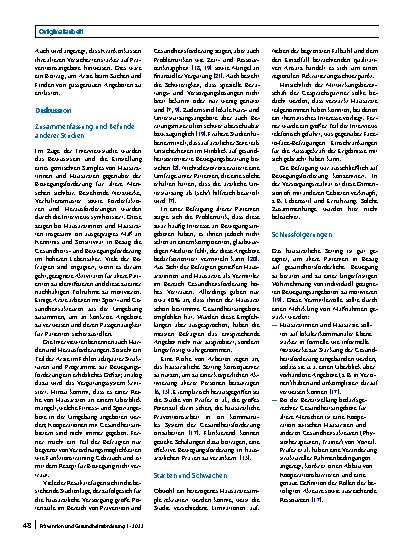 Vorschauseite 5: Potenziale der Bewegungsförderung älterer Menschen im hausärztlichen Setting – eine explorative Interviewstudie mit Allgemeinmedizinern