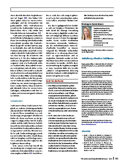 Vorschauseite 6: Psychische Gesundheit von Studierenden