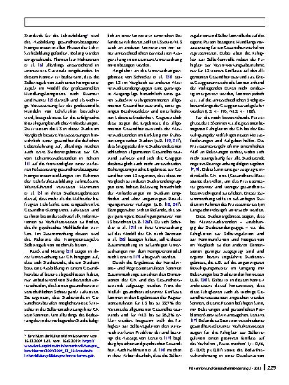 Vorschauseite 6: Gesundheitskompetenz und Gesundheit von Studierenden unter besonderer Betrachtung der Lehramtsstudierenden