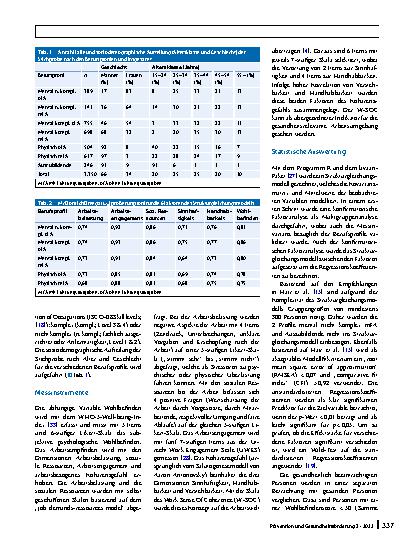 Vorschauseite 2: Der Einfluss der Arbeit auf das Wohlbefinden unter Berücksichtigung verschiedener Berufsprofile