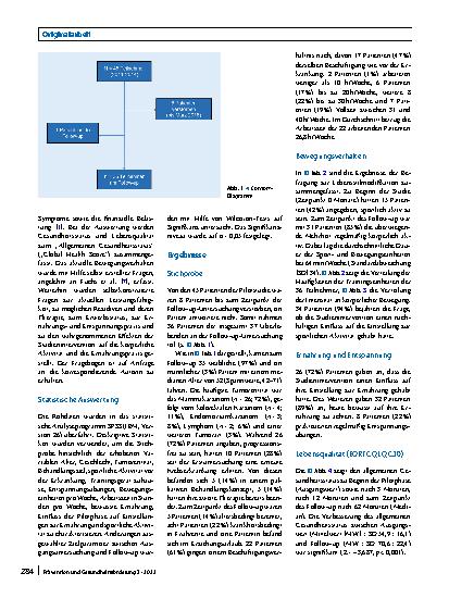 Vorschauseite 2: Bewegungsanleitung und Ernährungsberatung bei Krebspatienten – Ergebnisse eines 5-Jahres-Follow-up