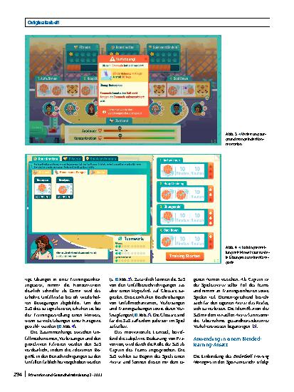 Vorschauseite 4: Prävention von Ballsportunfällen an Schulen mittels eines „serious game“: Konzeptvorstellung und begleitende Evaluation